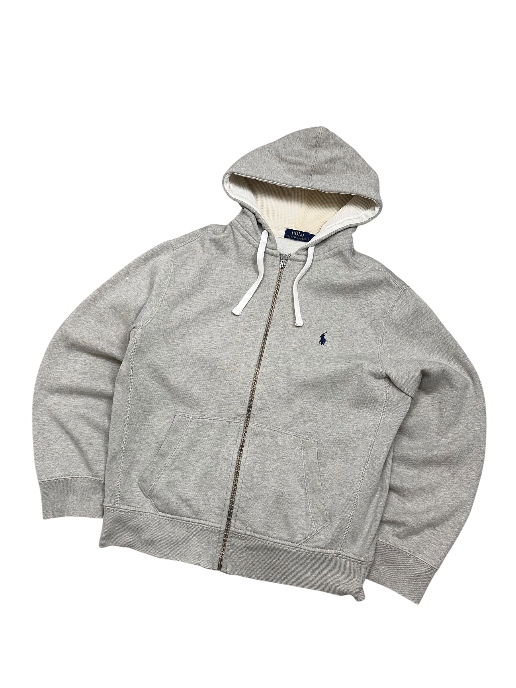 Polo Ralph Lauren Grey Full Zip Up Hoodie (L)
