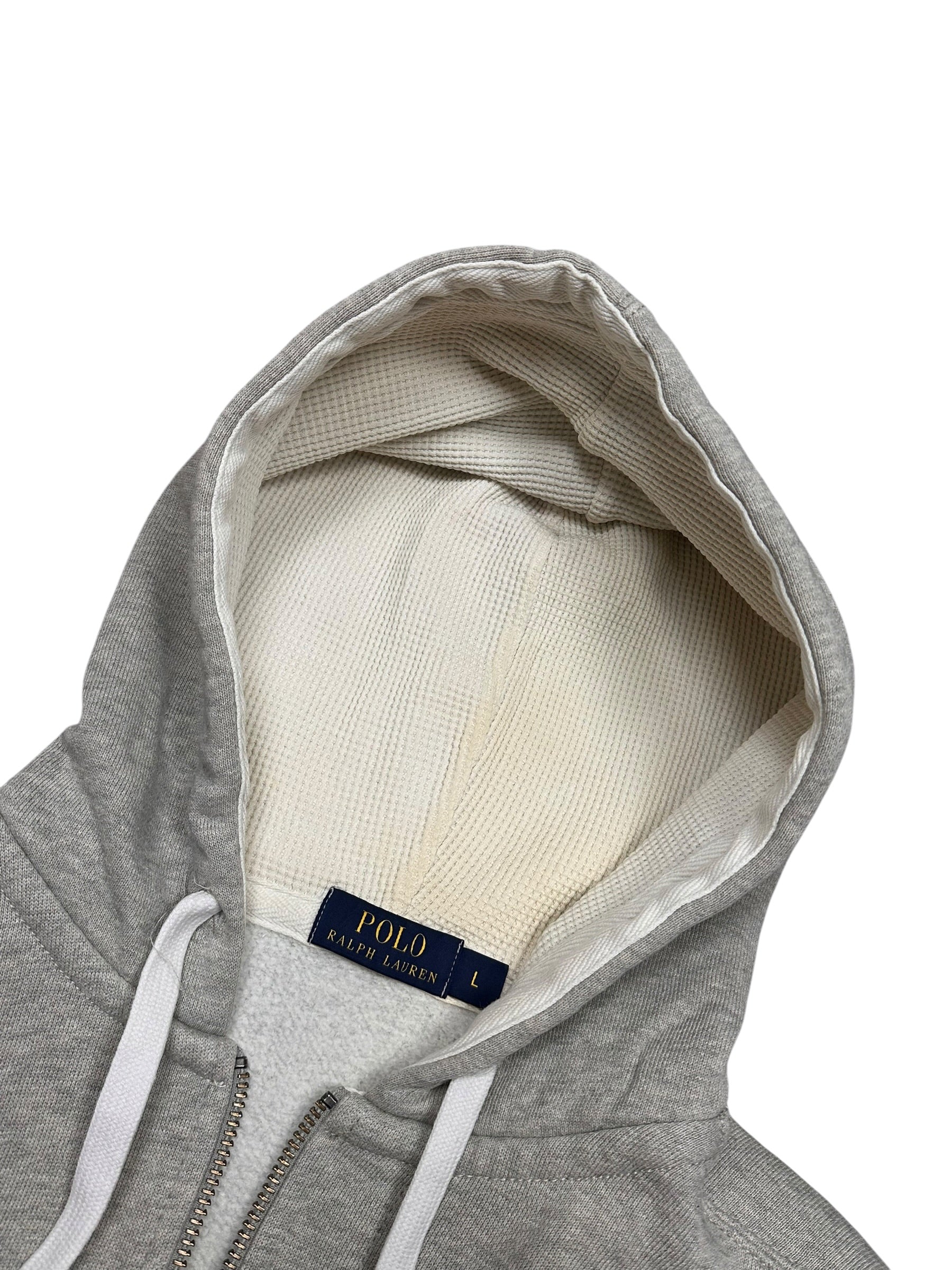 Polo Ralph Lauren Grey Full Zip Up Hoodie (L)