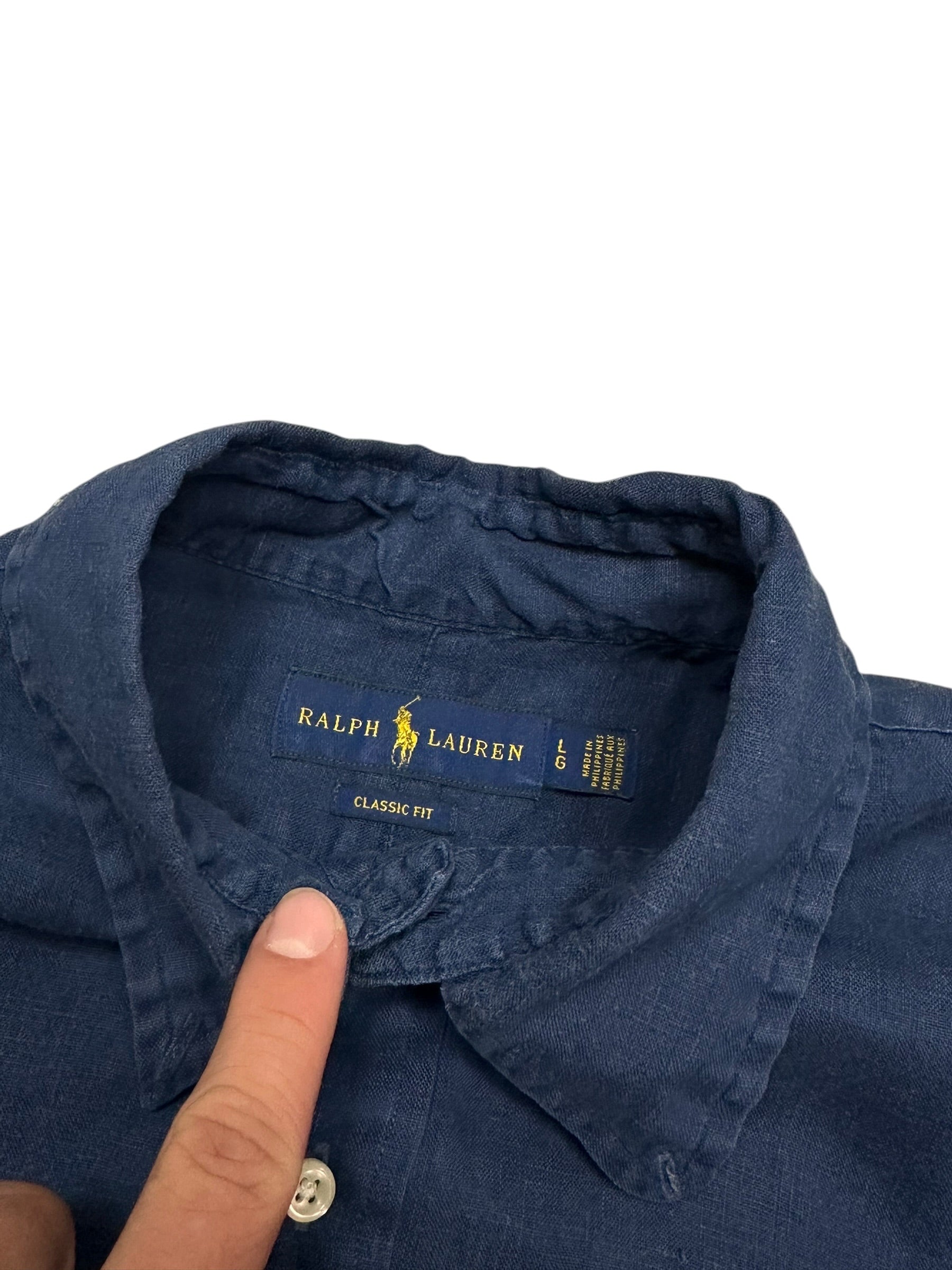 Ralph Lauren Classic Fit Navy Shirt (L)