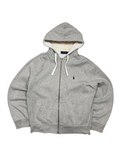 Polo Ralph Lauren Grey Full Zip Up Hoodie (L)