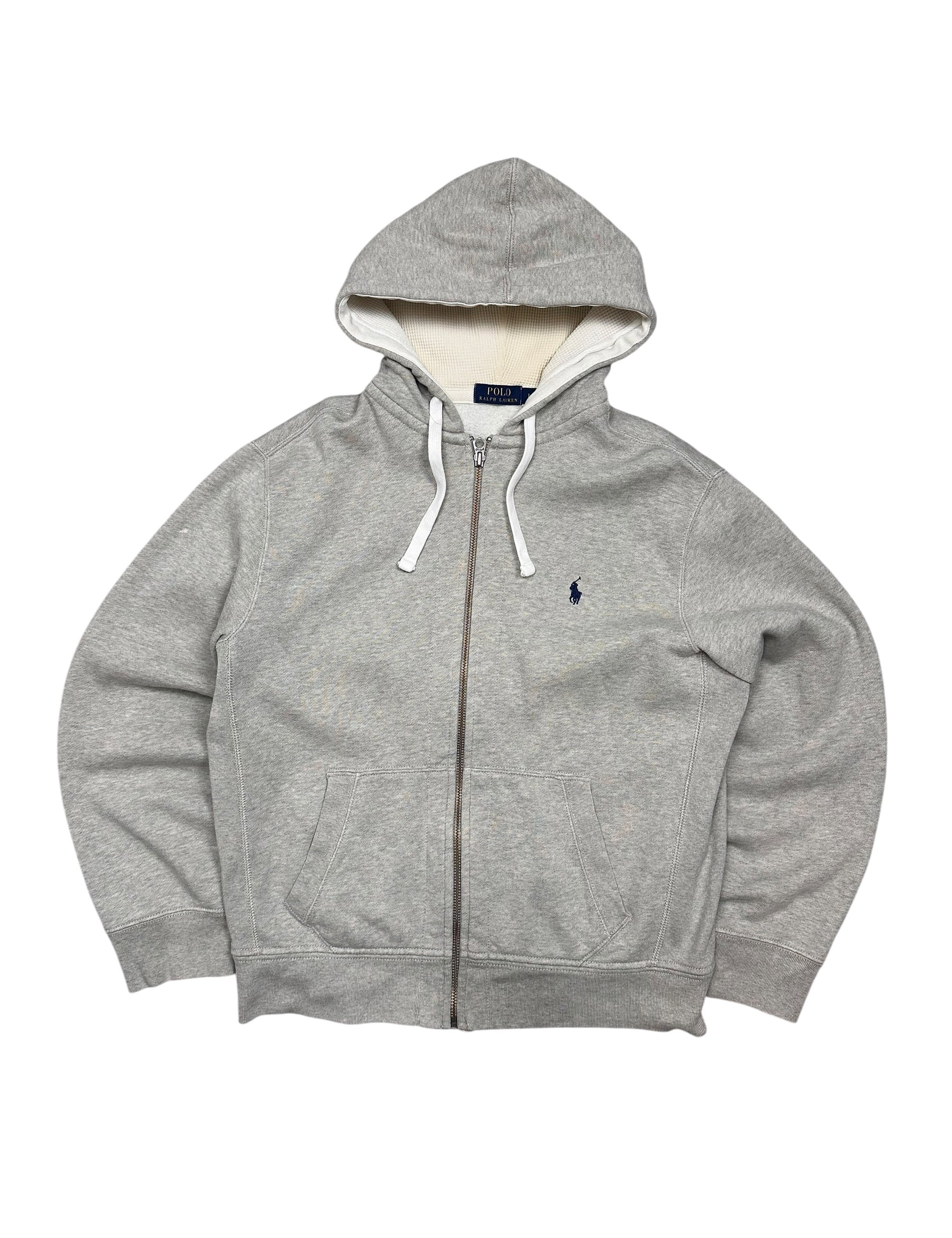Polo Ralph Lauren Grey Full Zip Up Hoodie (L)