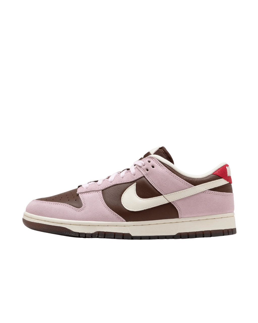 Nike sportcipő barna, rózsaszín és fehér színben, vintage streetwear stílus