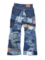Custom Levi's Patchwork Jeans (M-L)