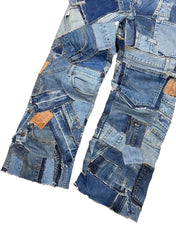 Custom Levi's Patchwork Jeans (M)