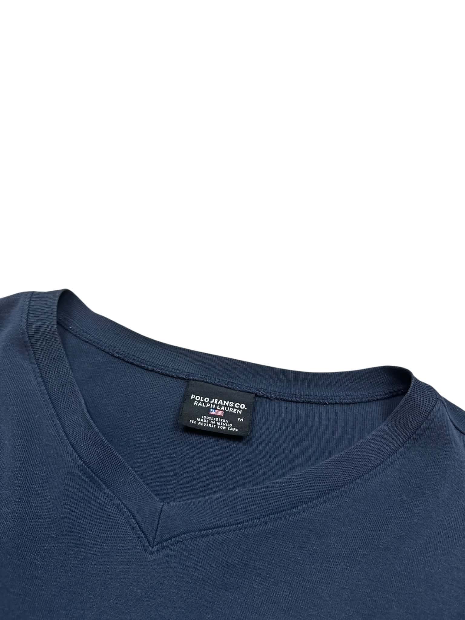 Vintage Polo Jeans Ralph Lauren Navy Long Sleeve (Women M)