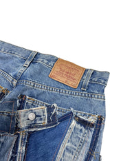 Custom Levi's Patchwork Jeans (M)